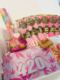 Ultimate Pink Stoner Gift Box | Perfect for Birthdays | Perfect Gift for Stoners | Gifts for Smokers | 420 Gifts