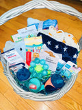 Baby Care Package Gift Basket | Baby Shower Gift Basket | New Mom Gift | Baby Boy Gift Basket | Just Because Gift |