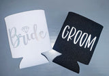 Bride & Groom Koozies | Perfect Gift for Brides and Grooms | Can Coolers | Drink Covers |